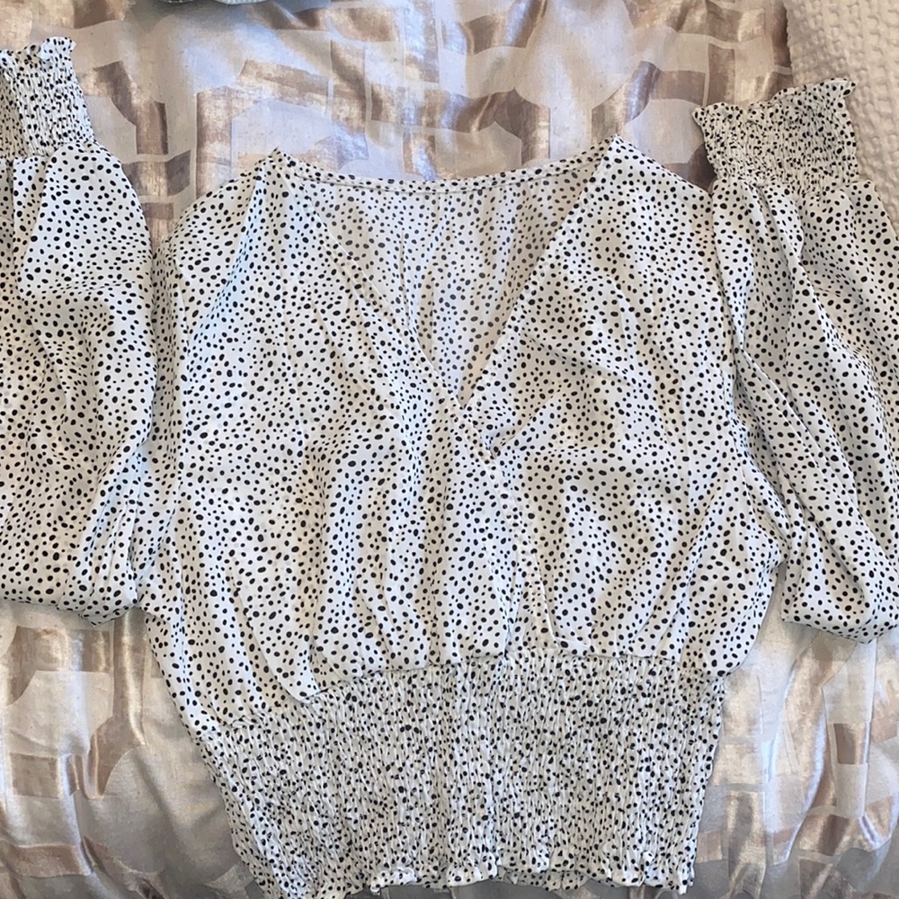 V-neck blouse